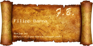 Filipp Barna névjegykártya
